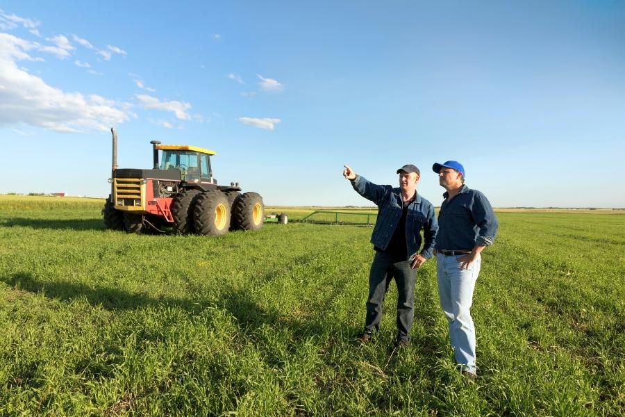 Australian farmers team work